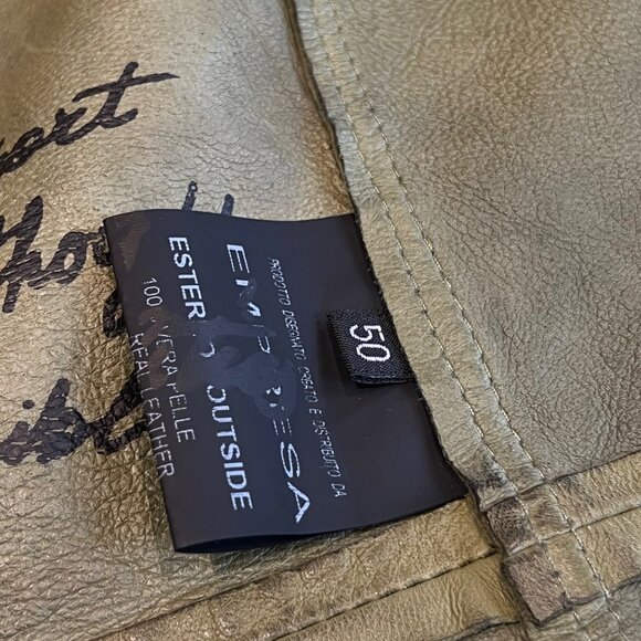 Empresa Distressed Moto Leather Jacket - Picture 12 of 14